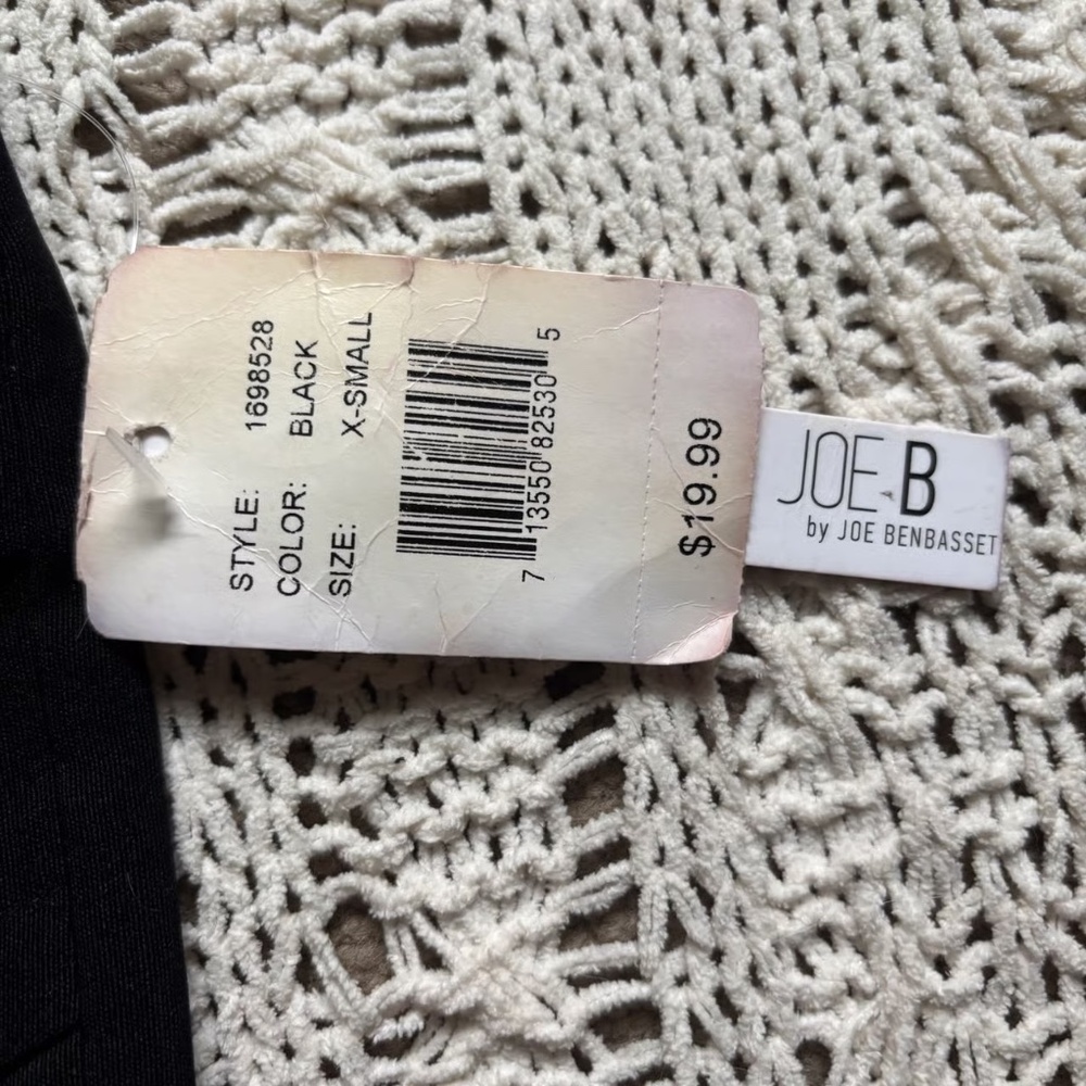 NWT new with tags Joe B black office siren zipper back mini skirt, bodycon   - w